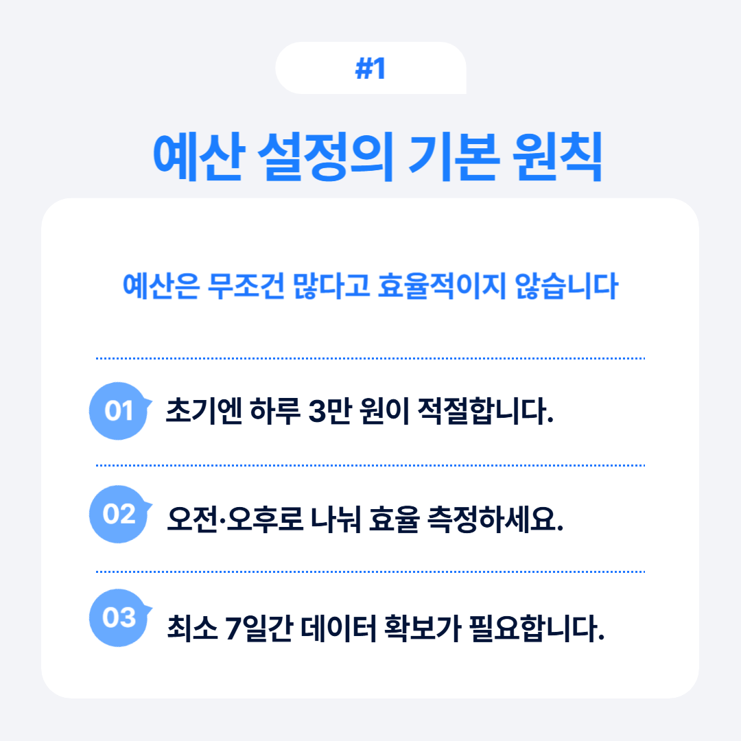 예산 설정의 기본 원칙에 대해 상세히 설명하는 내용입니다.
