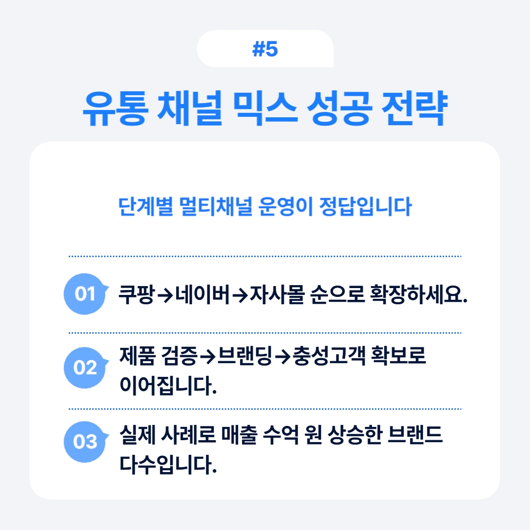 유통 채널 믹스 성공 전략을 제안하는 글