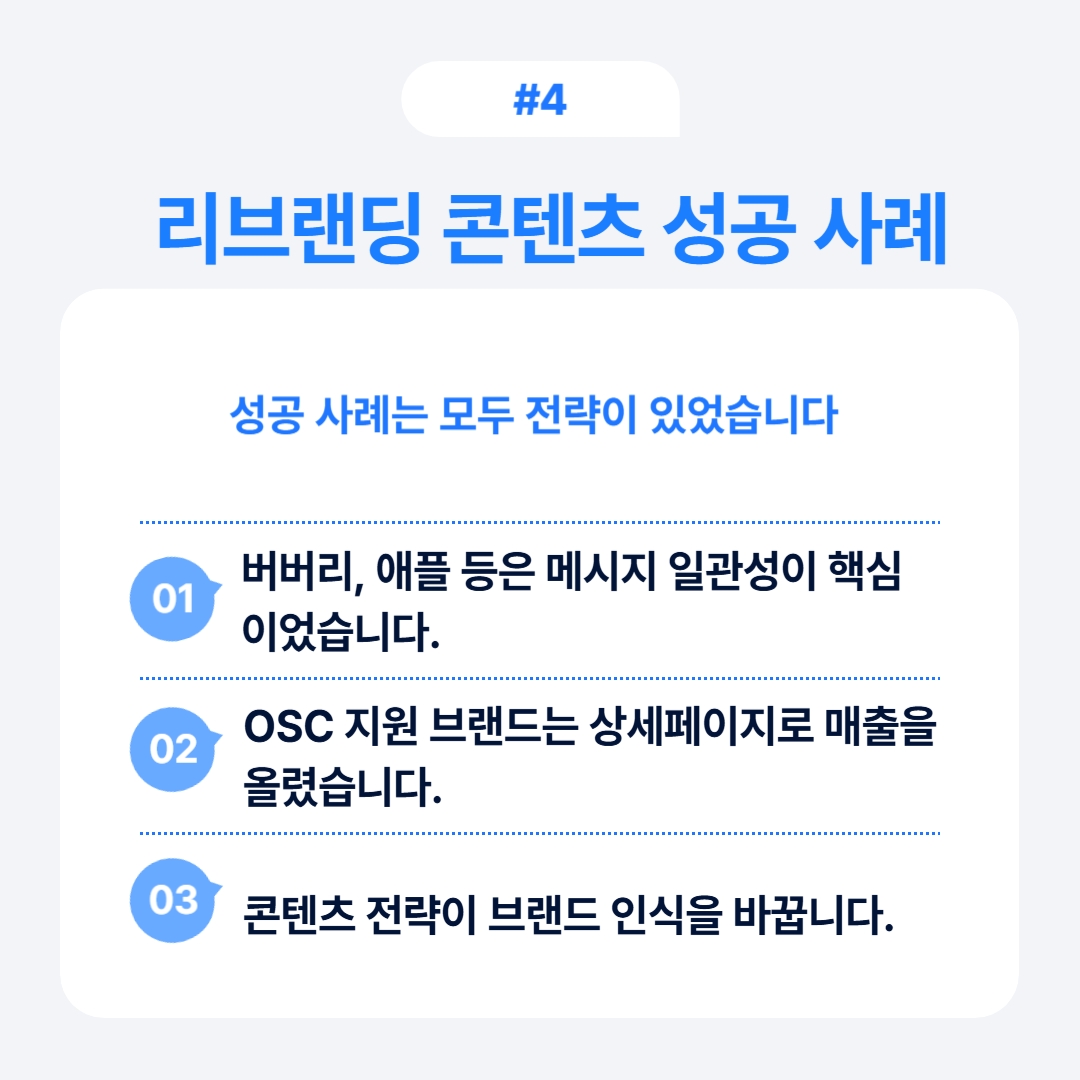 성공적인 리브랜딩 사례를 통해 전략을 이해하는 내용