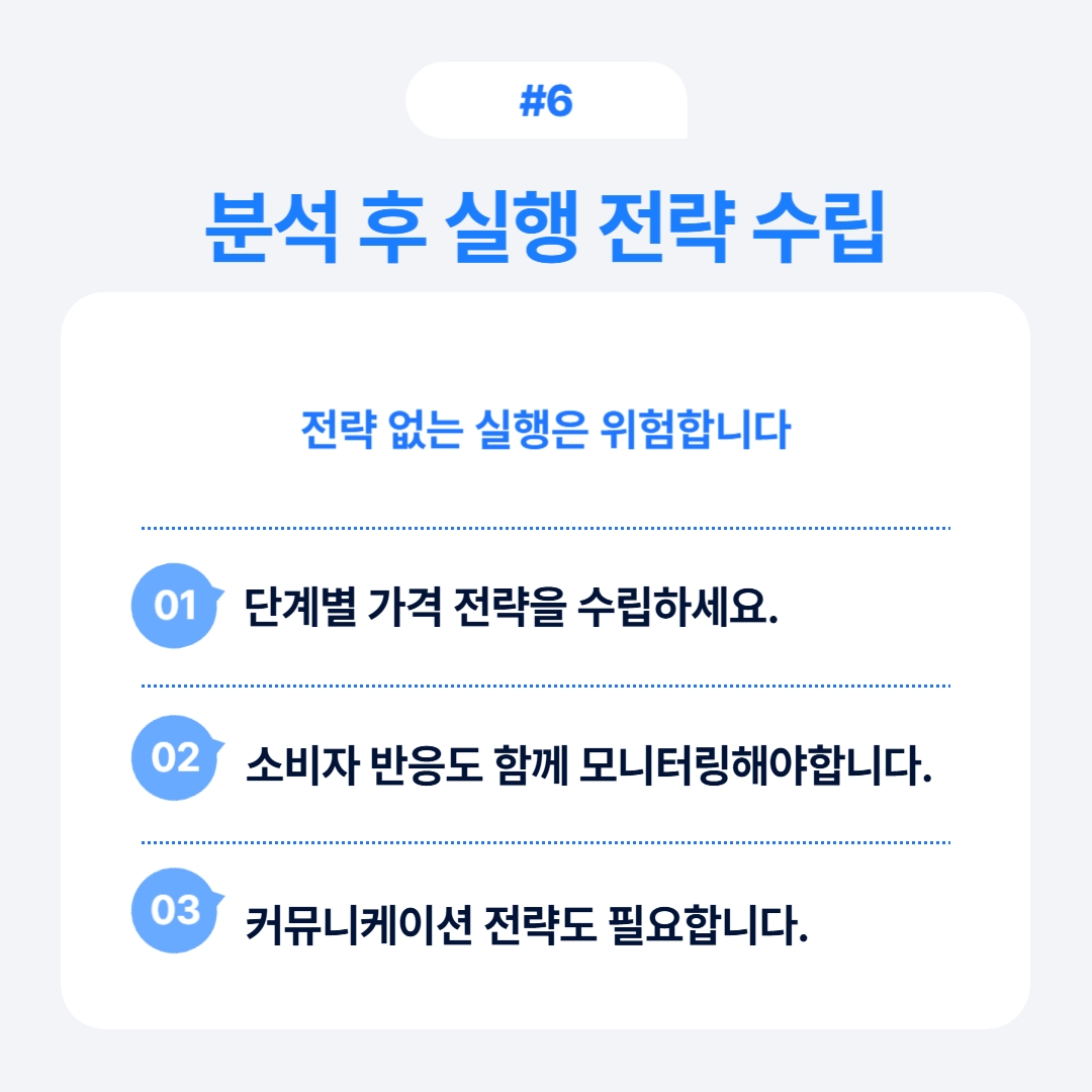 분석 후 실행할 전략 수립의 중요성