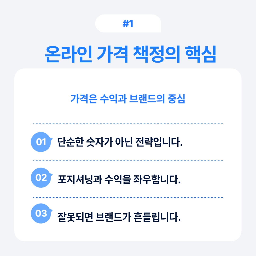 온라인 가격 책정의 핵심을 설명하는 인포그래픽