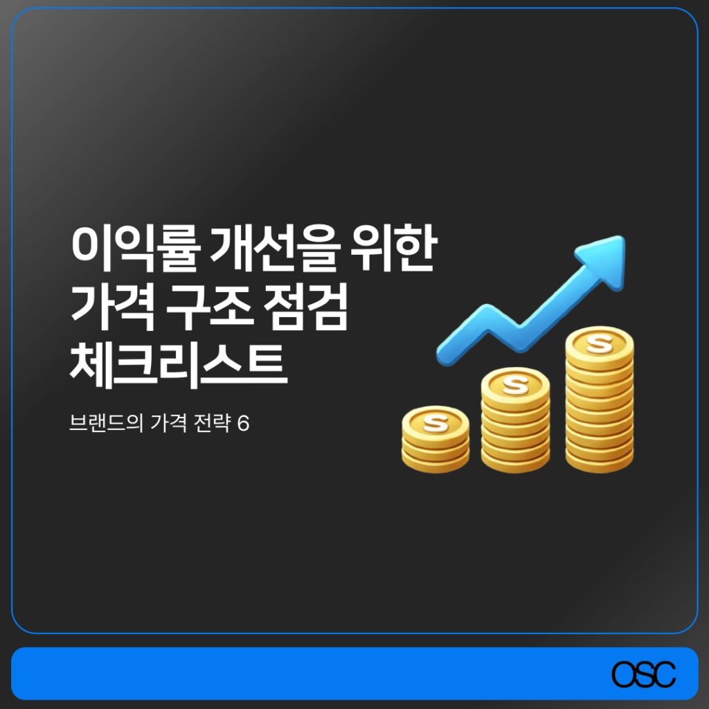 이익률 개선을 위한 가격 전략