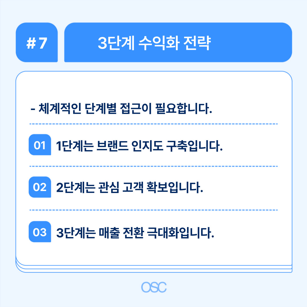 체계적인 수익화 단계를 통한 전환 극대화 전략