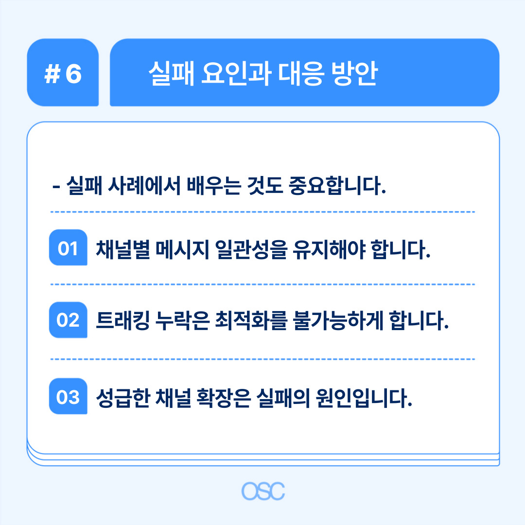 실패 요인 분석 및 대응 방안에 대한 내용을 포함하고 있습니다.