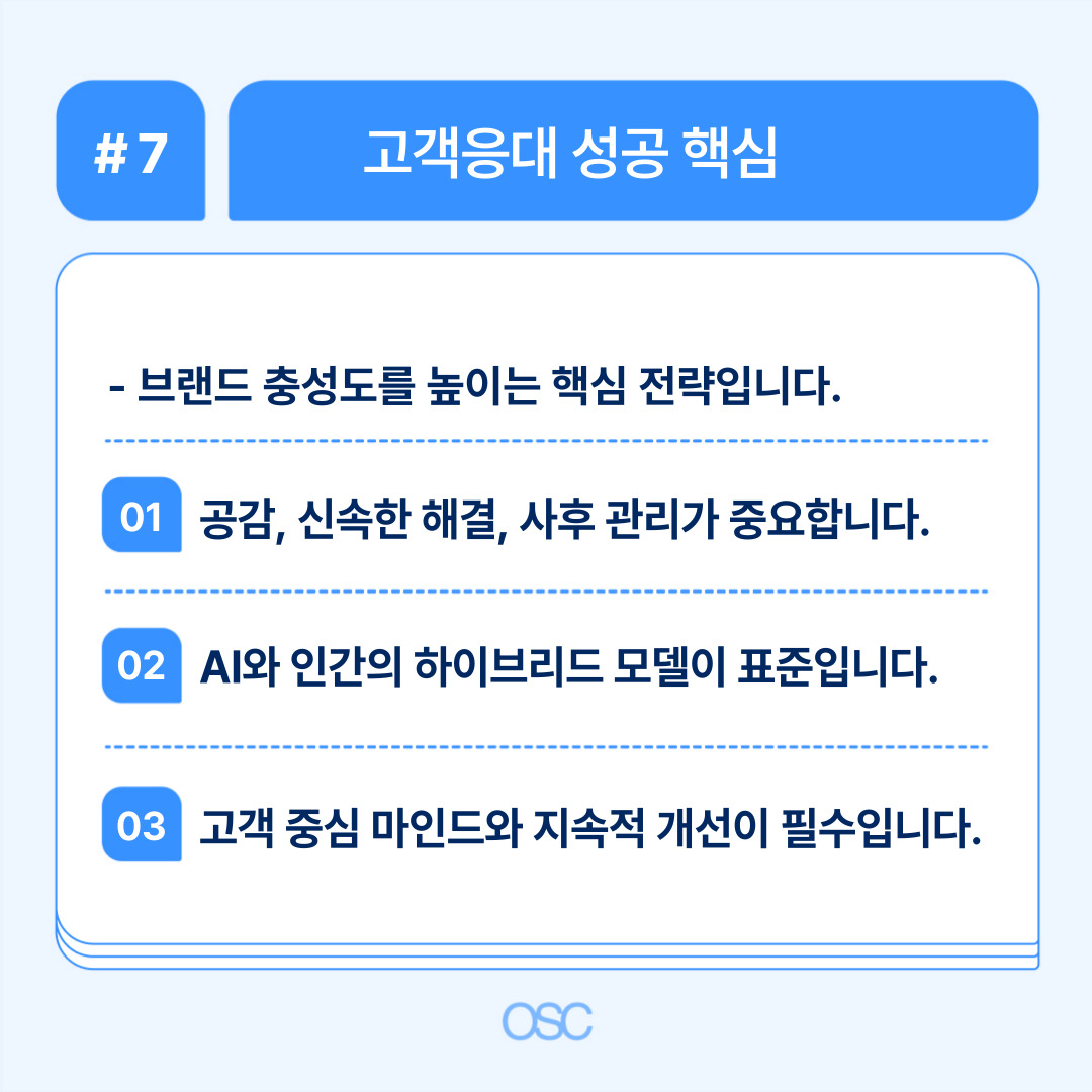 브랜드 충성도를 높이는 고객 응대의 핵심 전략.
