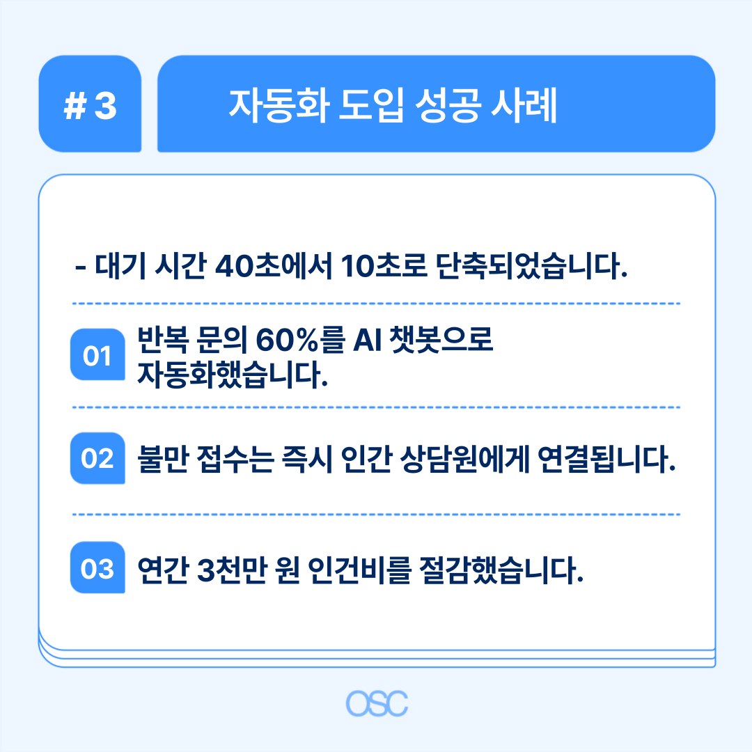 자동화 도입에 성공한 사례에 대한 분석
