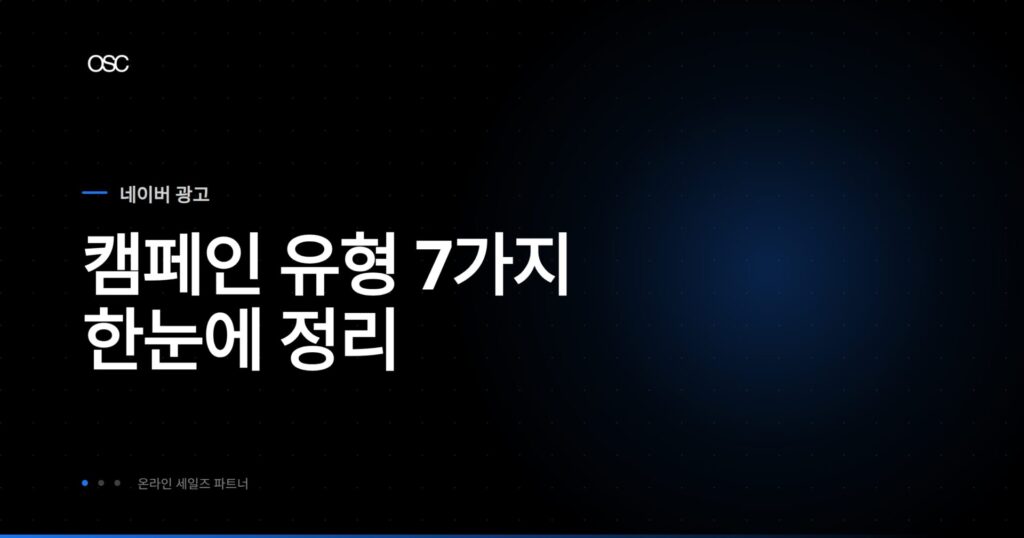 광고 캠페인 유형 완벽 가이드