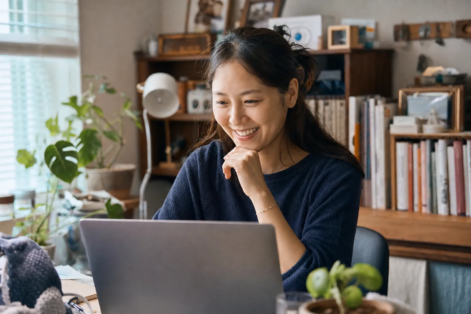 브랜드 팬덤 만드는 법, 스몰브랜드가 더 유리한 이유 5 브랜드 대표가 팬 커뮤니티 반응을 확인하는 모습