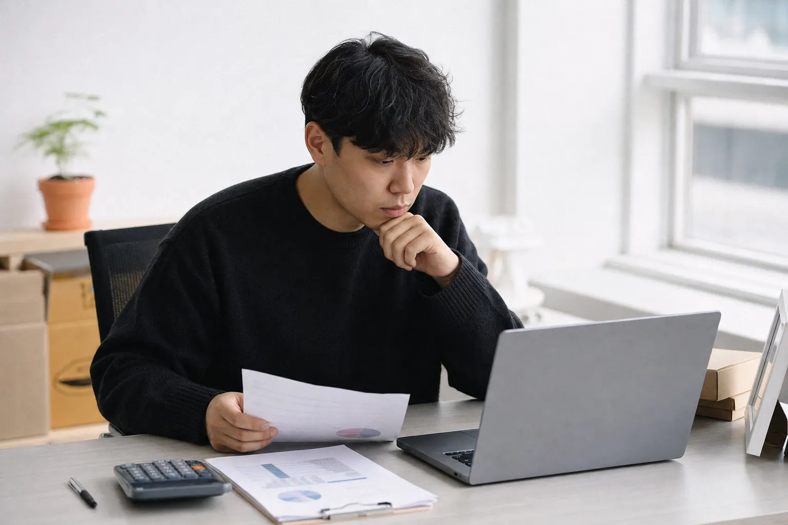 셀러가 쿠팡윙 정산현황을 확인하는 모습