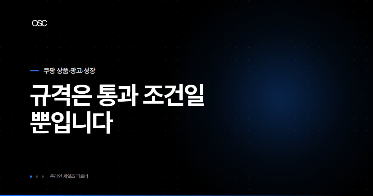 쿠팡 썸네일 최적화 대표 이미지, 규격은 통과 조건일 뿐입니다