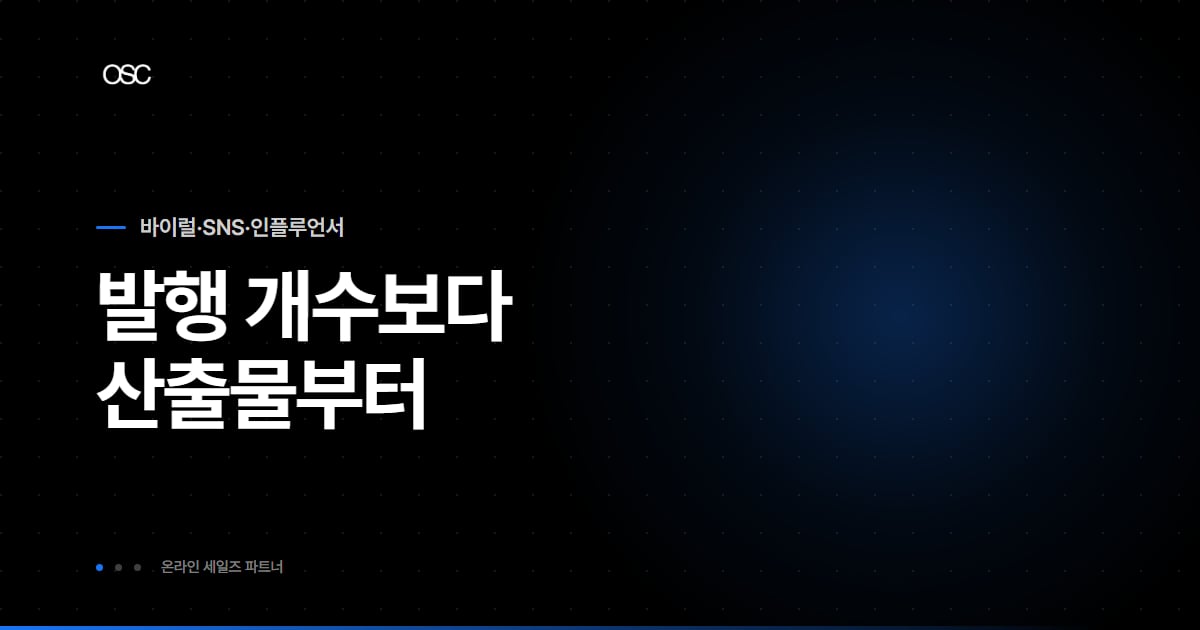 콘텐츠 마케팅 대행 비용, 산출물 개수부터
